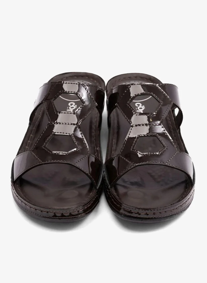 Comfort Plus  COMFORT PLUS ULTRA MASSAGE POINT WOMENS SANDAL BROWN for Women | Best Price UAE