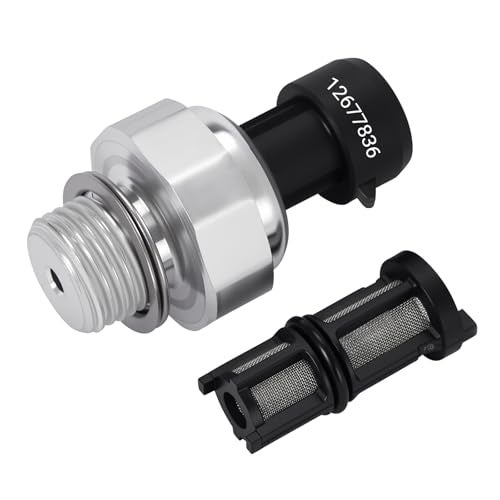 CenJows 12677836 Oil Pressure Sensor Filter D1846A, Switch/Sending Unit for 2003-2008 Chevy Silverado 1500 2500 3500 Tahoe Suburban Avalanche Trailblazer Impala & GMC Sierra Cadillac Escalade CTS Yukon - Image 1