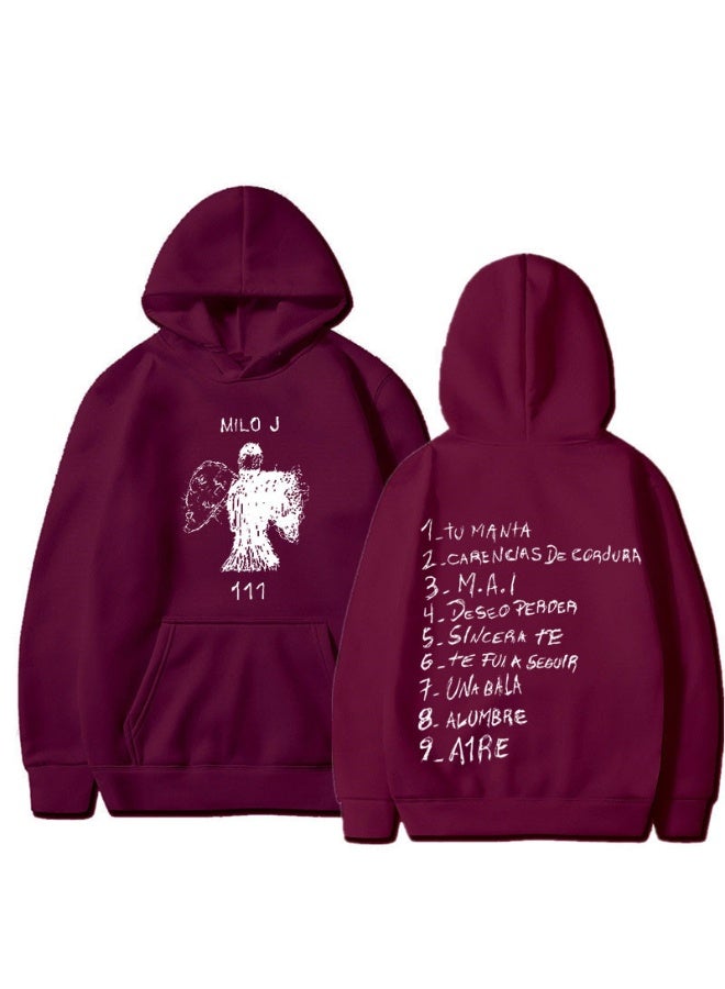 NIBEMINENT Milo J Hooded Sweatshirt - Unisex Loose Fit Polyester Pullover for Sports and Leisure - Image 1