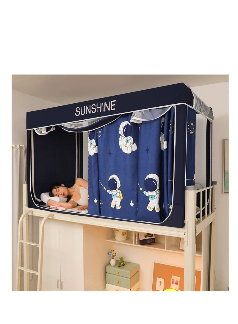Y&D Bed Canopy Tents Curtain Blackout Curtain Single Bed Tent Curtain Student Shading Cloth Bed Canopy Mosquito Net Student Sleep Privacy Protection  - Image 1