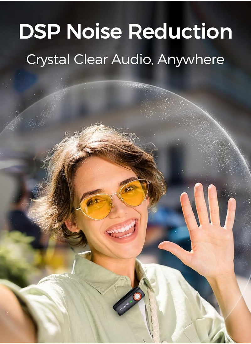 hohem - Hohem MIC-01 Lavalier Microphone for Smartphone, (Android Type-C connector) Plug-Play, DSP Noise Cancellation, 20H Working Time, Microphone for Interview, Volgs (2 TX + 1 RX + Charging Case) - Image 1
