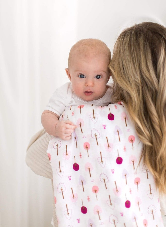 SwaddleDesigns SwaddleLite, Set of 3 Marquisette Swaddle Blankets, Premium Cotton Muslin, Lavender Lush Lite - Image 4