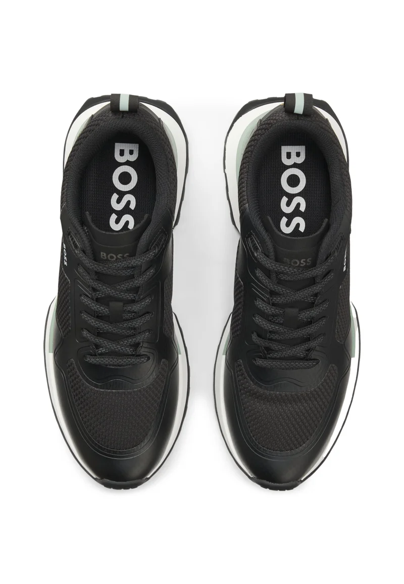 BOSS  Mixed-material sneakers with mesh details and branding for Men | Best Price UAE