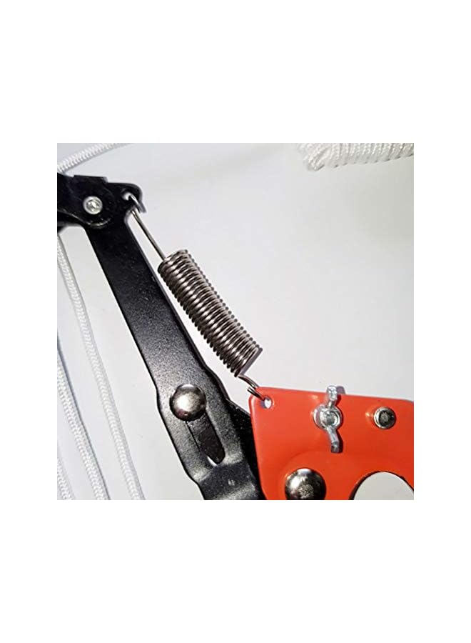 PROMASS بروماس 1 مجموعة من مقص الأشجار مع أداة تقليم طحن ثلاثية الجوانب للحديقة والفناء والمنتزه (أحمر + فضي) - Image 4