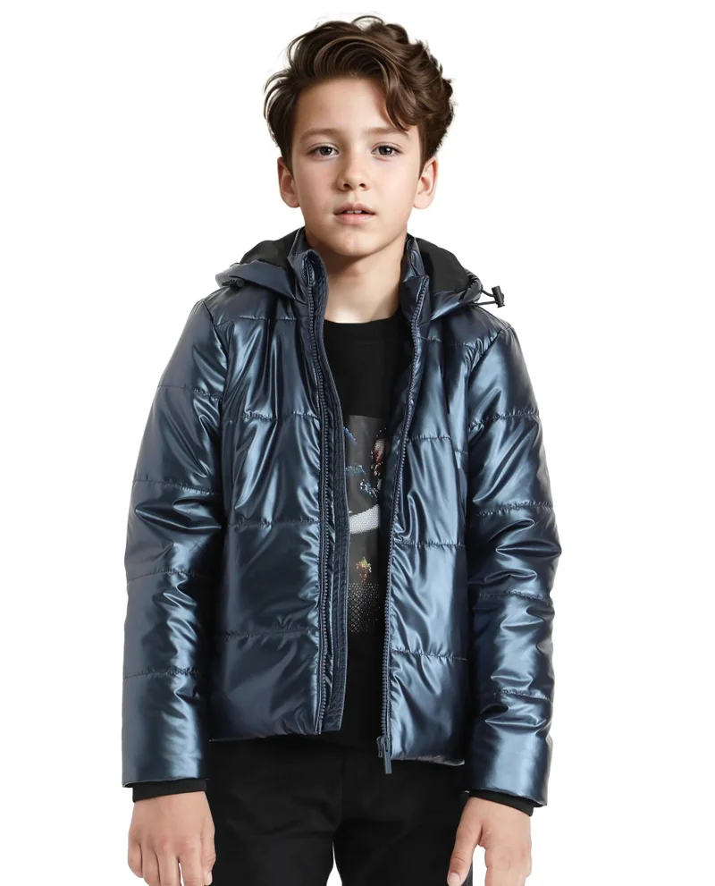 رير ونز Rare Ones Kids Napier Flouroscent Purple Polyester Full Sleeve Solid Jacket