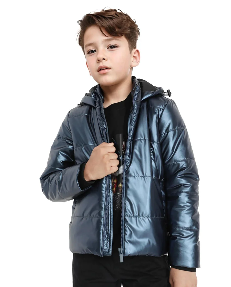 Rare Ones Rare Ones Kids Napier Flouroscent Purple Polyester Full Sleeve Solid Jacket
