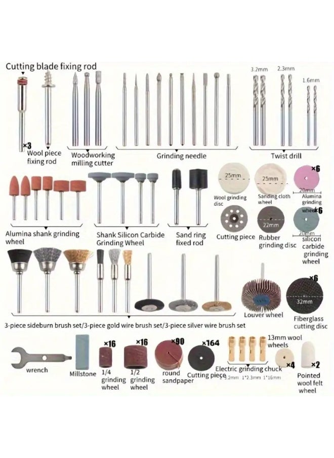 Generic 365 versatile electric mini drill accessory sets-for grinding, polishing, cutting and engraving  - Image 5