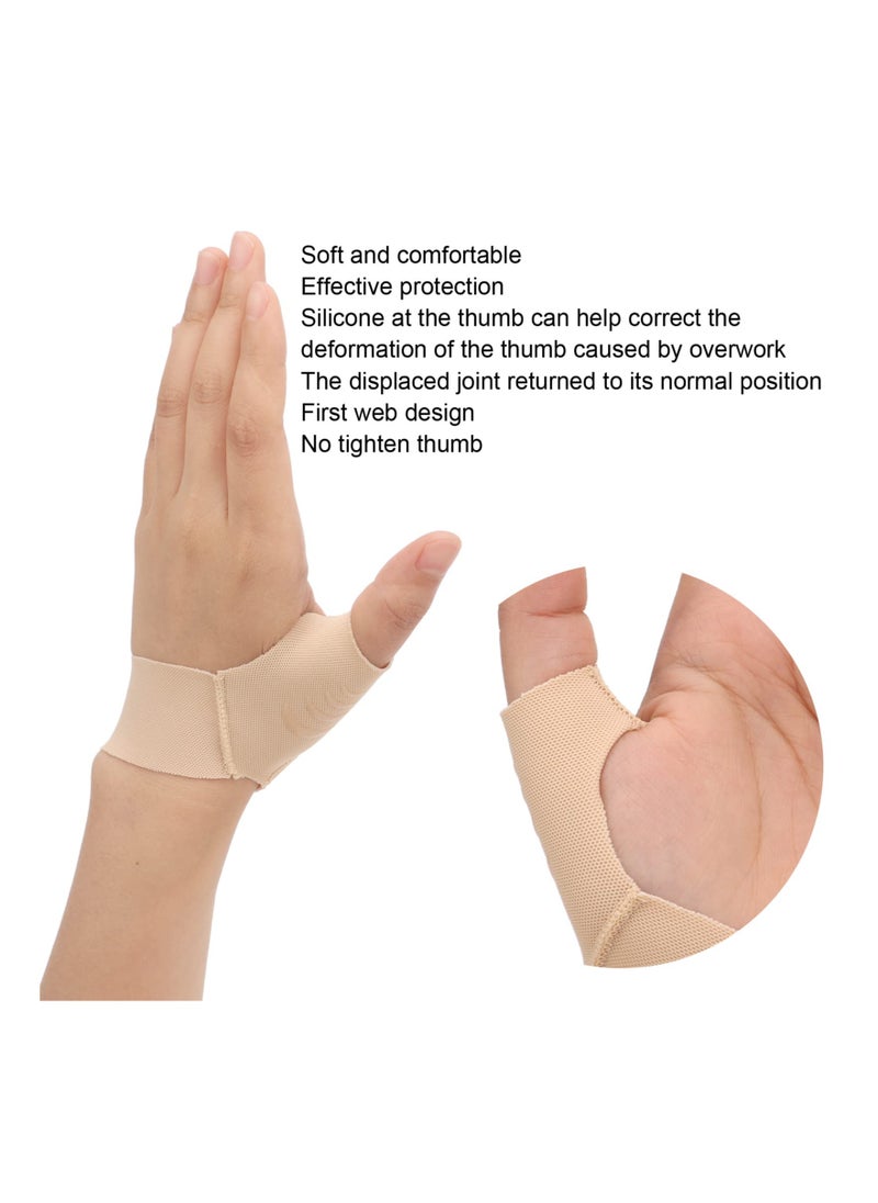 KASTWAVE - MAKINGTEC Thumb Support Brace, CMC Joint Thumb Splint, Elastic Thumb Spica Support Splint, Soft Thumb Compression Sleeve Protector for Joint Pain Tendonitis Sprains, L - Image 1