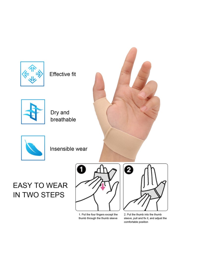 KASTWAVE - MAKINGTEC Thumb Support Brace, CMC Joint Thumb Splint, Elastic Thumb Spica Support Splint, Soft Thumb Compression Sleeve Protector for Joint Pain Tendonitis Sprains, L - Image 1