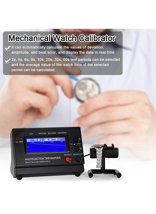 Generic - PC Housing Multifunctional Professional Timing Timegrapher Mechanical Watch Tester for Repairers and Hobbyists Watch Tools - Image 1