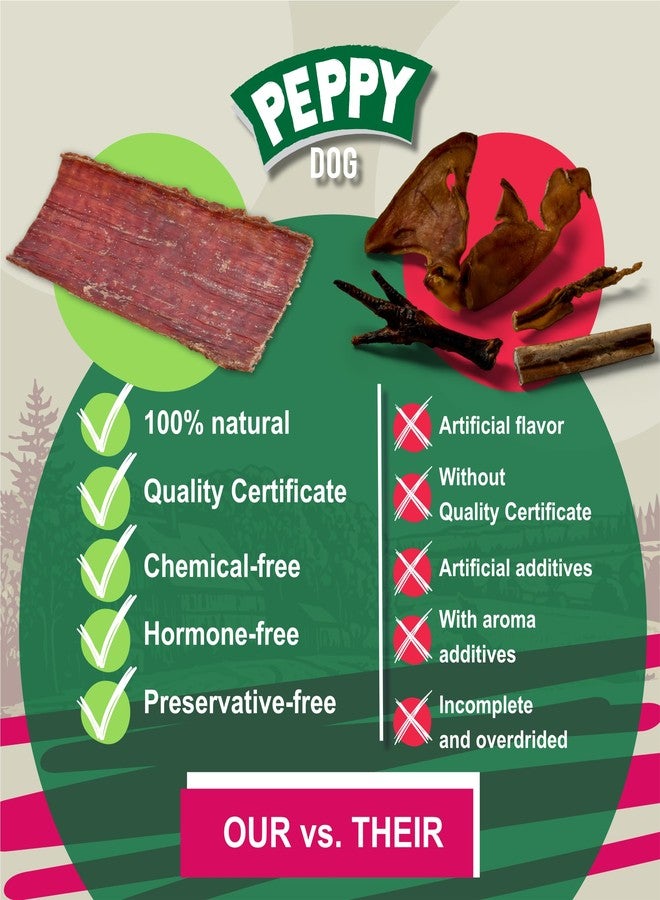 PEPPY DOG Natural Esophagus Chews 25 Count (6 in) | Flat Jerky Sticks | Gullet Treats for All Dogs | Single Ingredient Snack | High Protein | Gently Dried | No Rawhide - Image 5