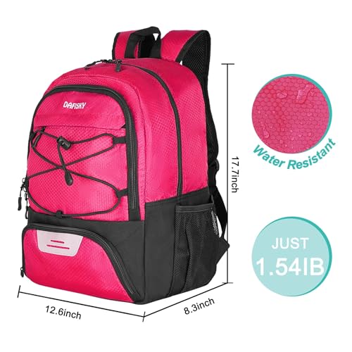 DAFISKY Youth Soccer Backpack Basketball Bag,Ball Compartment&Breathable Separate Cleat Water-Resistant Lightweight Durable Ergonomic Comfort Sports Equipment for Volleyball Football Rugby Training - Image 2