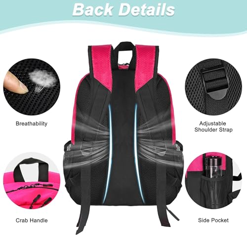DAFISKY Youth Soccer Backpack Basketball Bag,Ball Compartment&Breathable Separate Cleat Water-Resistant Lightweight Durable Ergonomic Comfort Sports Equipment for Volleyball Football Rugby Training - Image 4