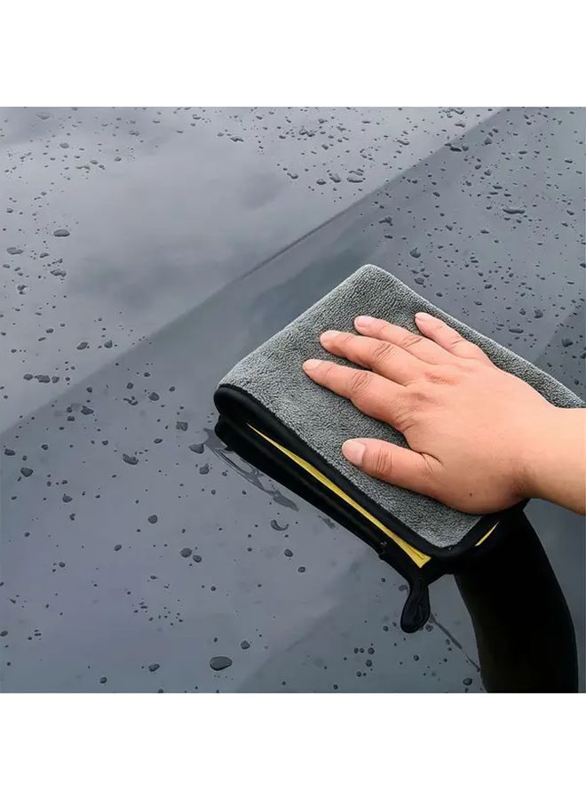 3pcs Extra Large Microfiber Towels Super Absorbent Car Wash Cloth 9 84x9 84inch - Image 4