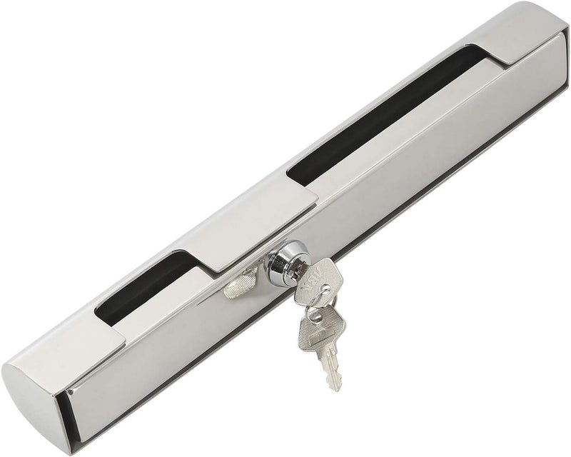 NovelBee Heavy Duty Stainless-Steel Outboard Engine Lock with Key - Image 1