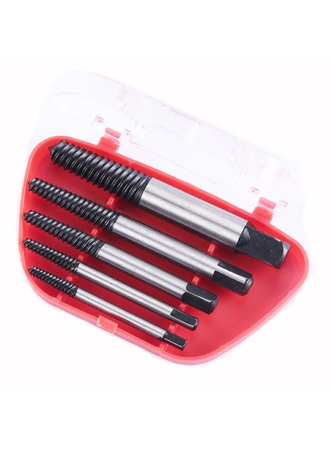 5Pcs/Set Steel Broken Speed Out Damaged Screw Extractor Drill Bit Guide Set Broken Bolt Remover Easy Out Set - Image 4