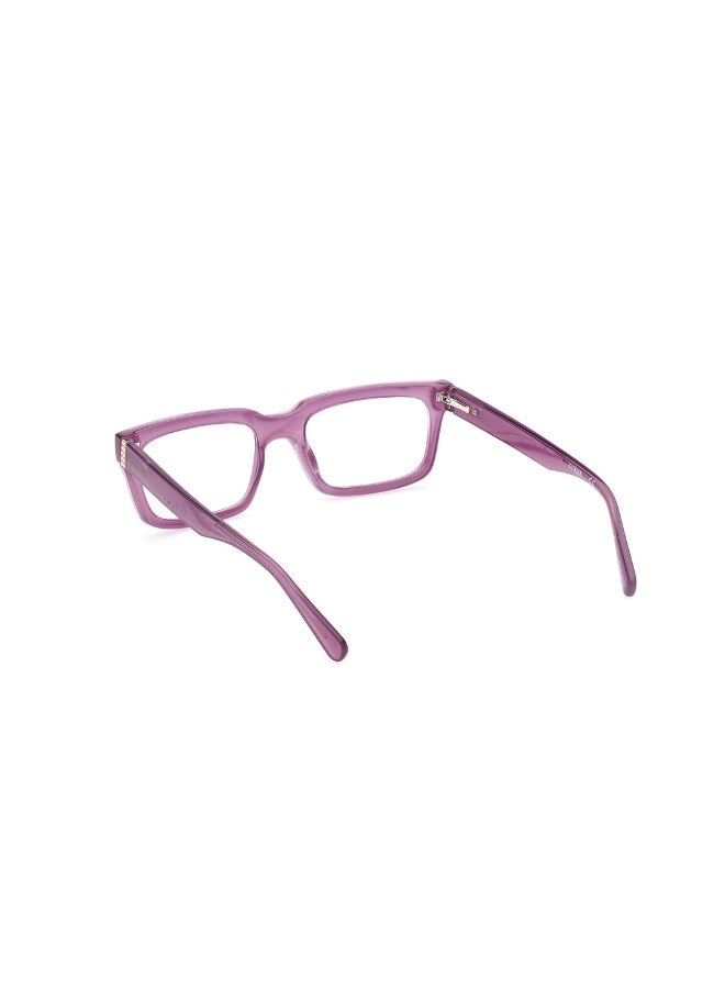 جس نظارة طبية بشكل مستطيل للجنسين بأذرع بلاستيكية GU8253  مقاس 53 - بنفسجي - Image 3