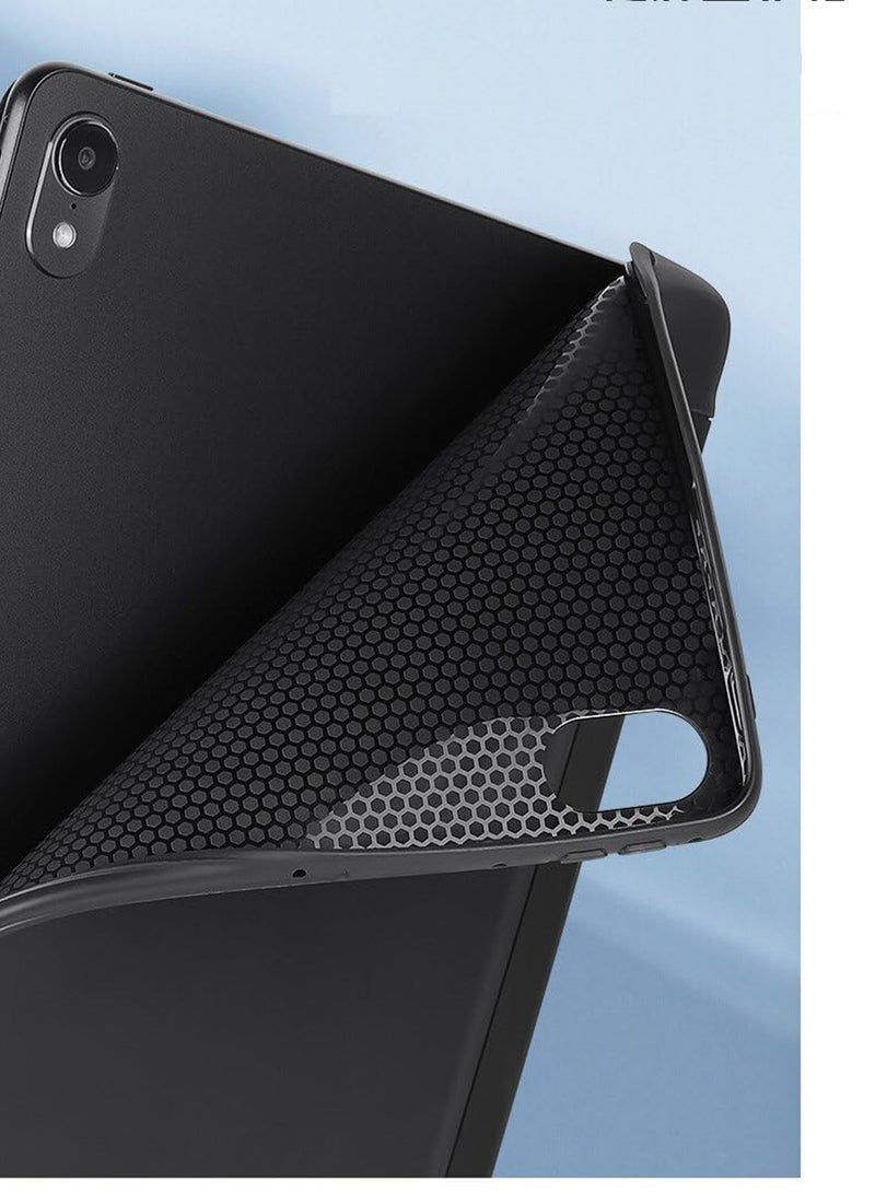 Suitable for The 2024 New Huawei MatePad SE 11 Inch Tablet Protective Case Honeycomb Three Fold Silicone Soft Shell (Black)  - Image 5