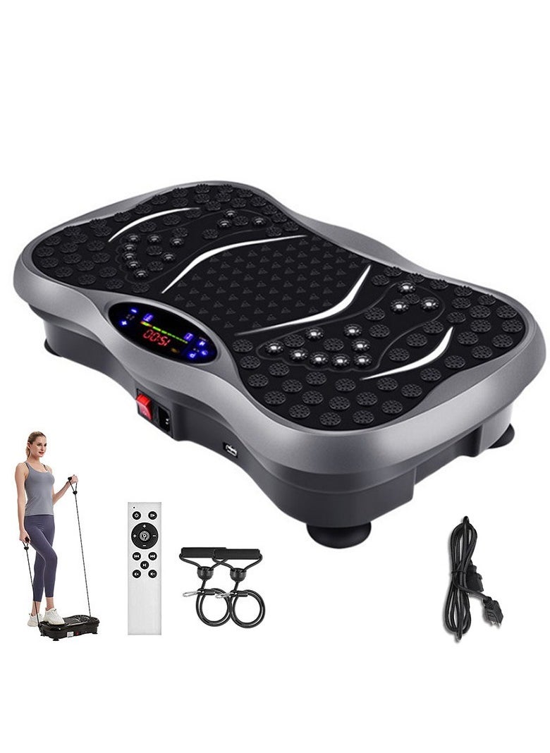 0TO1 TECH Vibration Plate, Home Mini Vibrating Plates, Sports Body Shaper, 5 Program Modes, 2 Resistance Bands ，for Women and Men  - Image 1