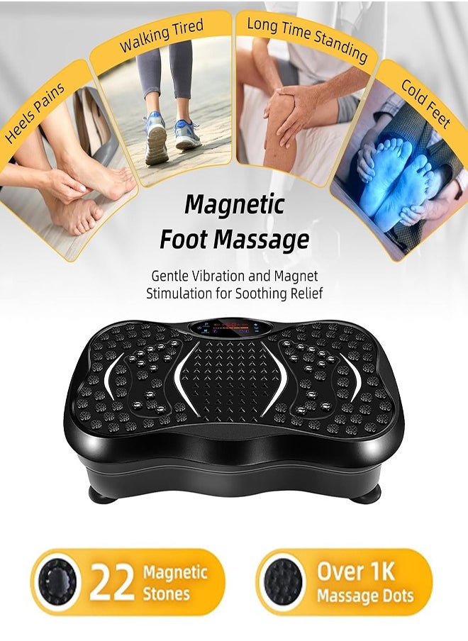 0TO1 TECH Vibration Plate, Home Mini Vibrating Plates, Sports Body Shaper, 5 Program Modes, 2 Resistance Bands ，for Women and Men  - Image 3