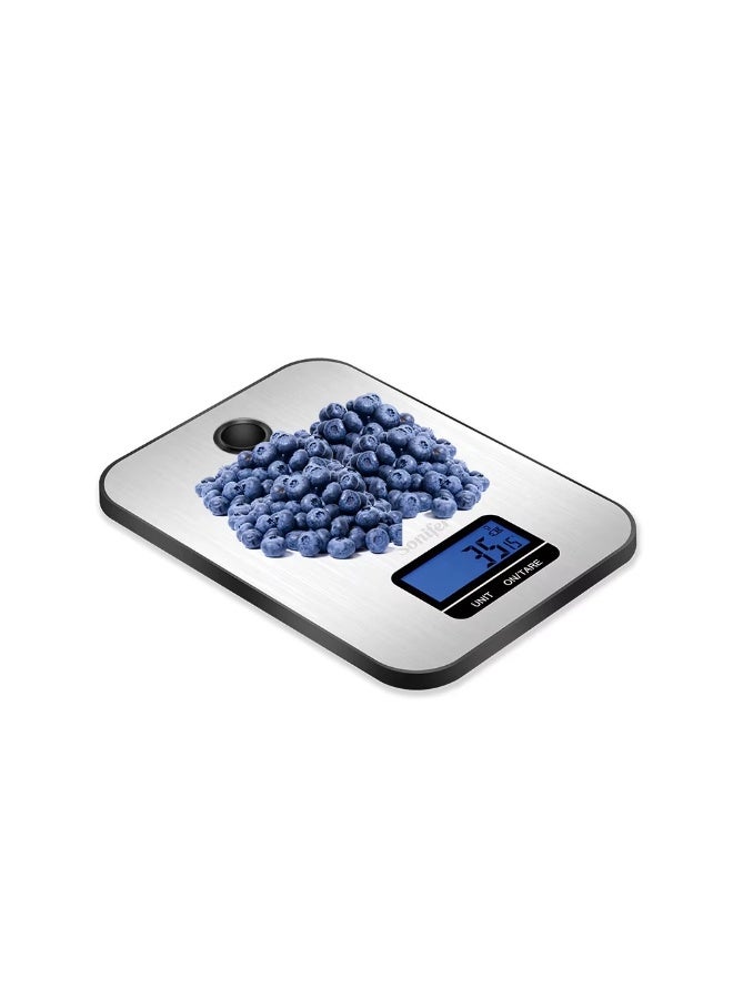 Mini Digital Kitchen Scale Stainless Steel – Wall-Mountable Design, High Precision in Grams, 5kg Capacity - Image 1