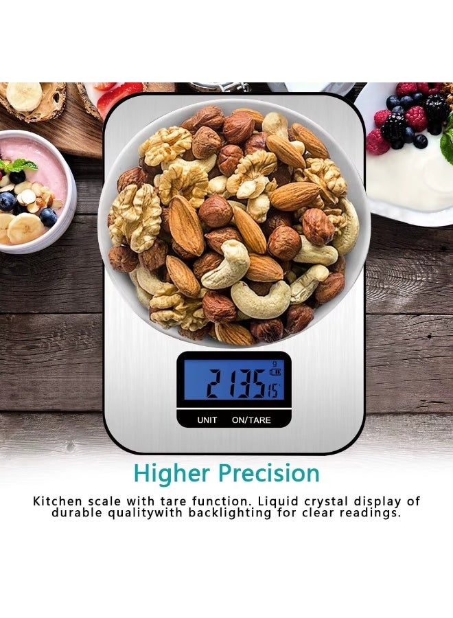 Mini Digital Kitchen Scale Stainless Steel – Wall-Mountable Design, High Precision in Grams, 5kg Capacity - Image 2