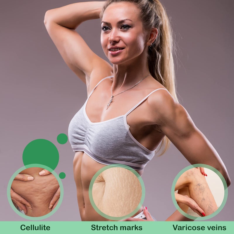 Reshape+ Tummy Tightening Cream Anti Cellulite Slimming Body Firming Gel â€“ Body Sculpting Hydrating Gel Fades Stretch Marks, Tightens Loose Belly Skin & Skin On Legs, Arms, Body, & Butt - Image 3