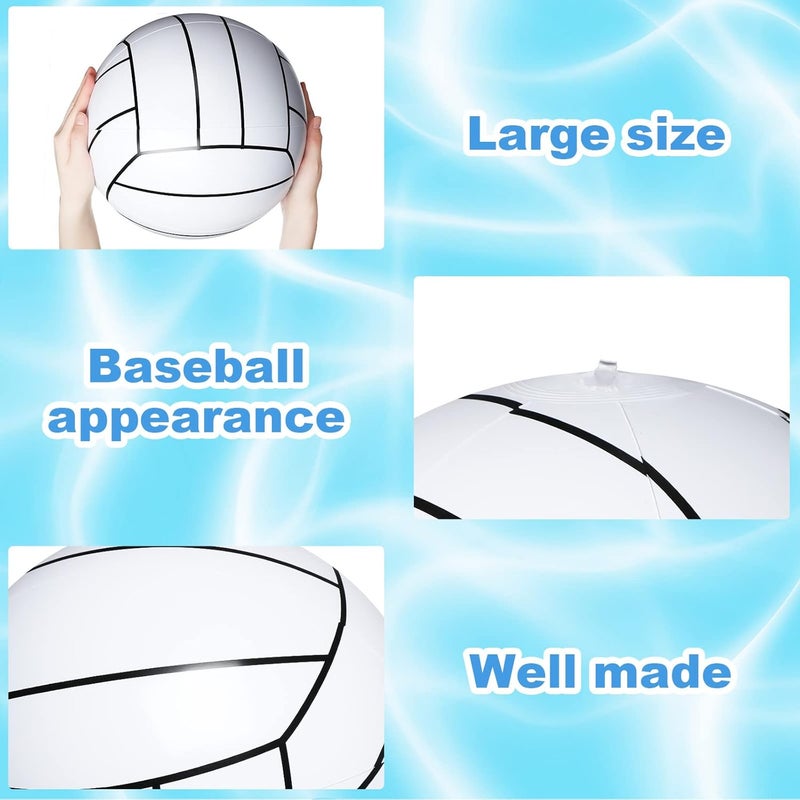 Leitee 12 Pack Inflatable Volleyball 16 Inch Inflatable Beach Volleyball with Pump for Summer Beach Hawaiian Tropical Theme Pool Party Sport for Adults Teens Gift Outdoor Party Decorations Supplies - Image 3