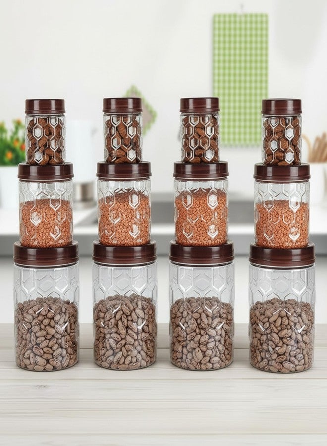 Filox SmartLock Airtight Kitchen Storage Container Set of 12 | BPA-Free Unbreakable Plastic Food Storage Jars | Modular Kitchen Containers for Pantry, Grocery, Cereal, Rice & Dry Food Storage - Image 1