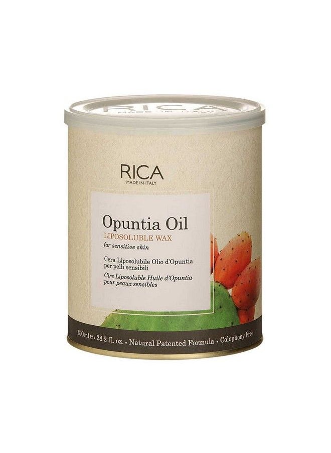 Rica Opuntia Oil Liposoluble Wax For Sensitive And Delicate Skin Less Redness Superior Tanning Removal Moisturising Action On The Skin (800 Ml)  - Image 1