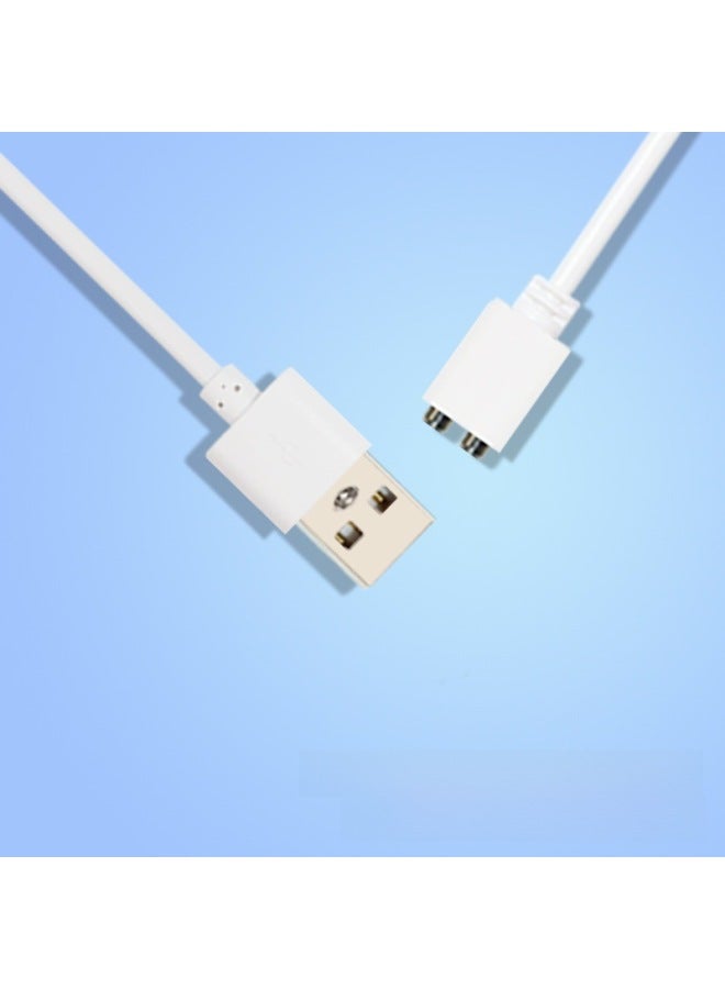 Adults Magnetic Charging Cable 4-13MM Center Distance Airplane Cup Sexual Products USB Charging Cable Digital Power Line-Color:Center Distance 5MM White 0.8 Meters  - Image 1