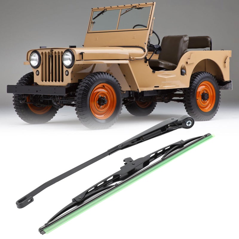105° Wiper Arm with Blade 0390506510 Long Shaft Windshield Wiper Arm for Willys Tractor Fishing Boat ATV UTV - Image 3