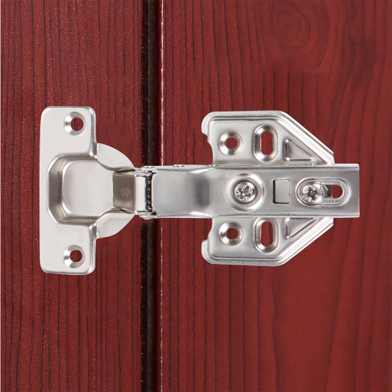 Heavy Duty Stainless Steel Soft Close Hydraulic Cabinet Hinges 6pcs Set 1 2mm Thick with Screws - Image 5