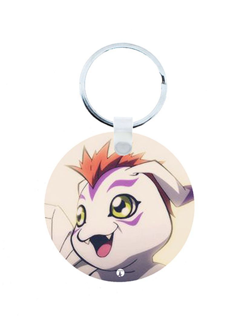 Digimon Anime Wooden Keychain