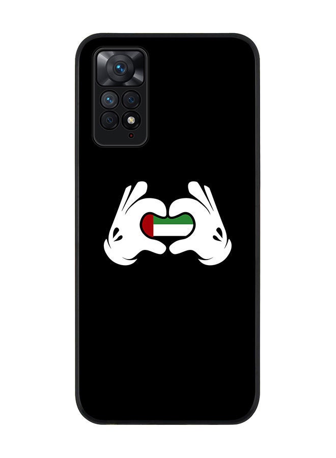 Stylizedd Rugged Black edge case for Redmi Note 11 4G/Redmi Note 11S Slim fit Soft Case Flexible Rubber Edges Anti Drop TPU Gel Thin Cover - Emarati Love - Image 1