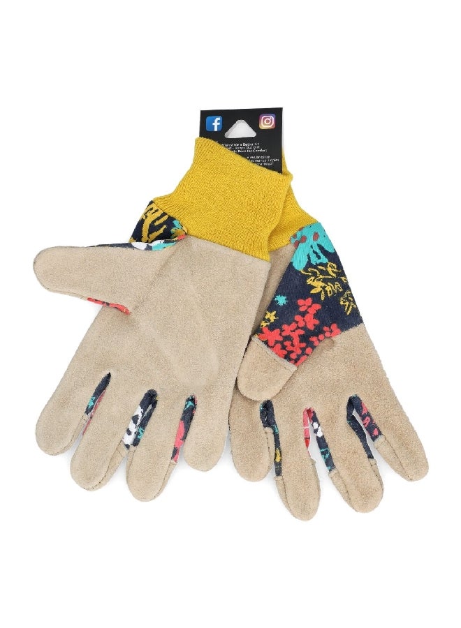 Wells Lamont 2-Piece Reliable Leather Gardening Gloves for Women Multicolor Small - Image 3