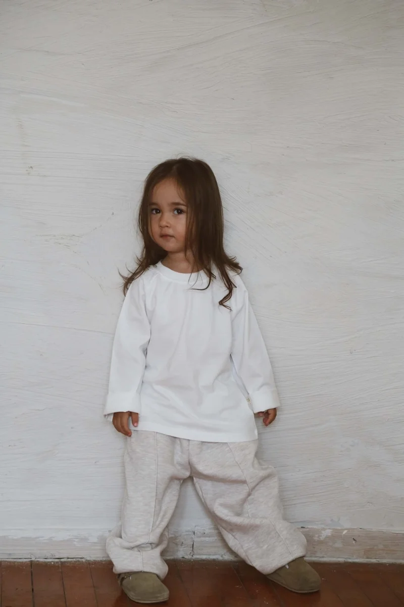 Ohlala Koala Ecru Back Printed Long Sleeve T-Shirt
