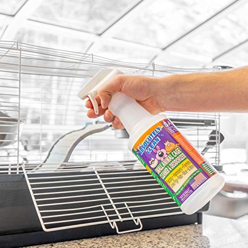 Absolutely Clean Amazing Small Animal Cage Cleaner, Just Spray/Wipe, Easily Removes Messes & Odors - Hamster Cages, Mice, Rat Cage, Guinea Pig Cage, Rabbit Cage, Ferret Cage, Dog Cage - USA Made - Image 4