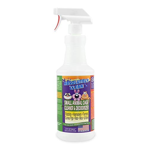 Absolutely Clean Amazing Small Animal Cage Cleaner, Just Spray/Wipe, Easily Removes Messes & Odors - Hamster Cages, Mice, Rat Cage, Guinea Pig Cage, Rabbit Cage, Ferret Cage, Dog Cage - USA Made - Image 1