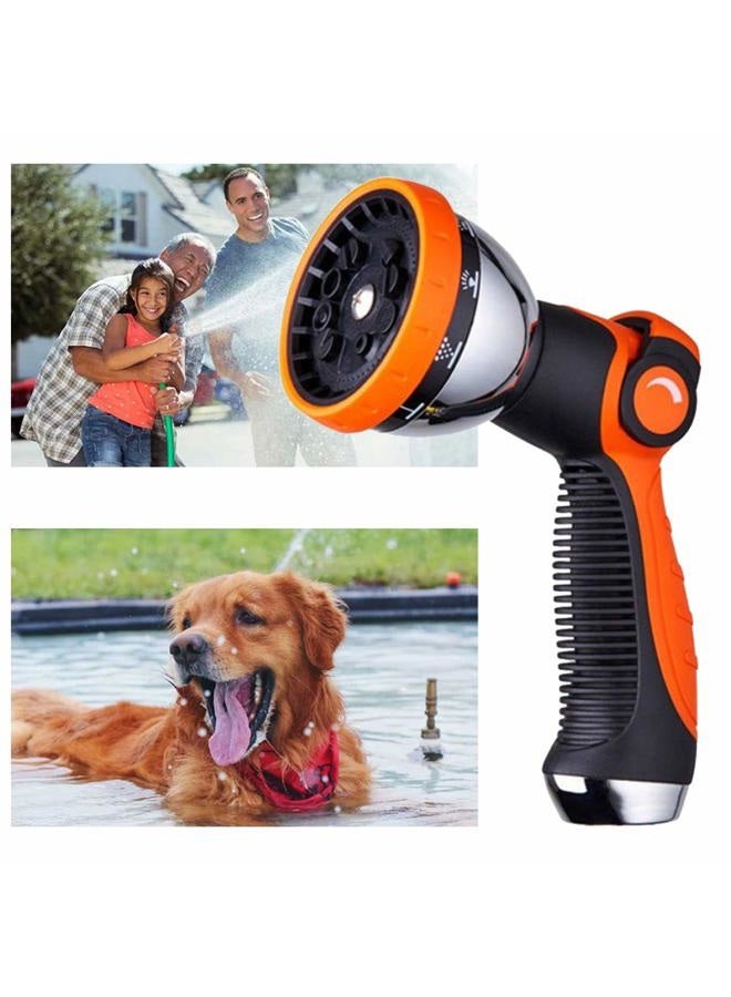 REDESS Garden Hose Spray Nozzle,10 Hose Metal Duty Watering Patterns Thumb Control On Off Valve, High Pressure Nozzle Sprayer for Plants, Car Wash,Cleaning,Showering Pets - Image 5