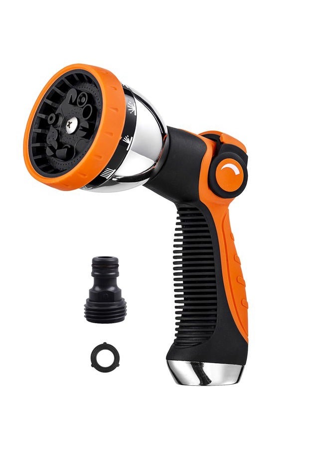 REDESS Garden Hose Spray Nozzle,10 Hose Metal Duty Watering Patterns Thumb Control On Off Valve, High Pressure Nozzle Sprayer for Plants, Car Wash,Cleaning,Showering Pets - Image 1