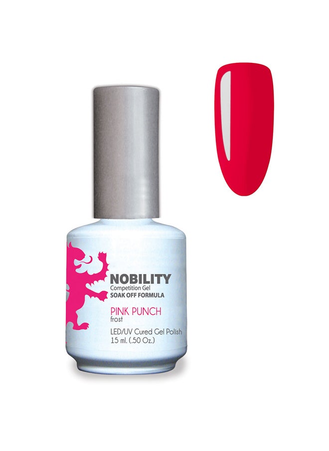 Lechat Gel Nail Polish 15 ml, Long Lasting, Chip Resistant, Requires Drying Under UV Led Lamp Pink Punch Nbgp51 