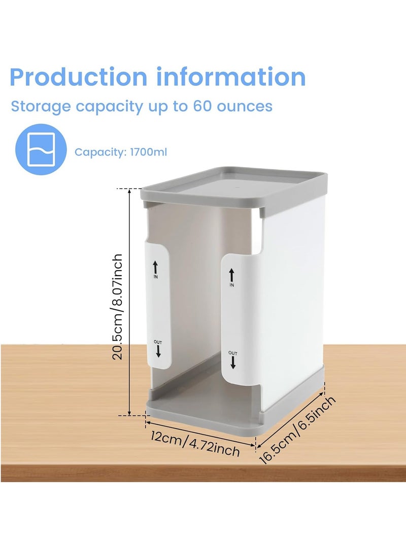 Relex Organizer for Breast Milk Storage Bags, 1700ml Breast Milk Storage Organizer Breast Milk Storage Tower First in First Out Breastmilk Bag Organizer for Freezing Breastmilk - Image 4