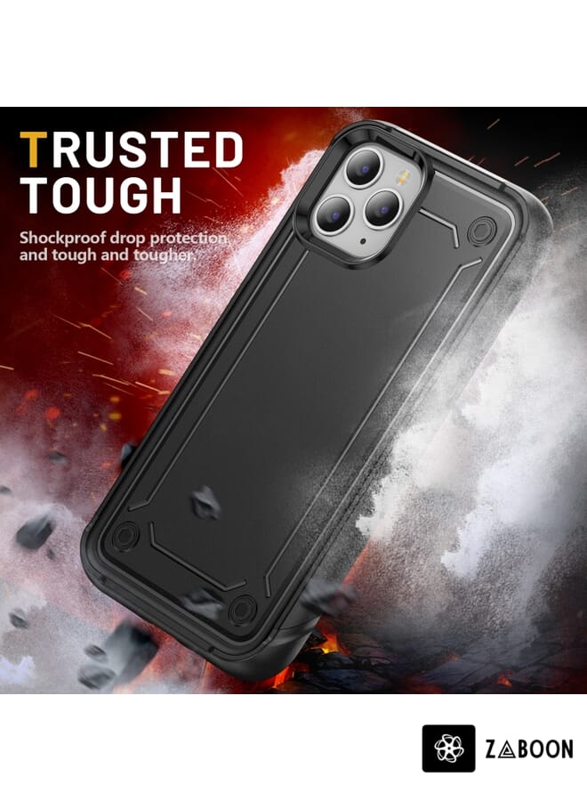 Zaboon Protective Case Cover For iPhone 11 Pro Max 2 in 1 Soft TPU Hard PC - Image 2
