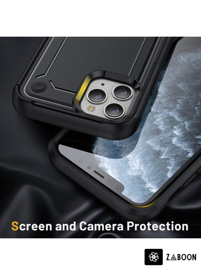 Zaboon Protective Case Cover For iPhone 11 Pro Max 2 in 1 Soft TPU Hard PC - Image 3