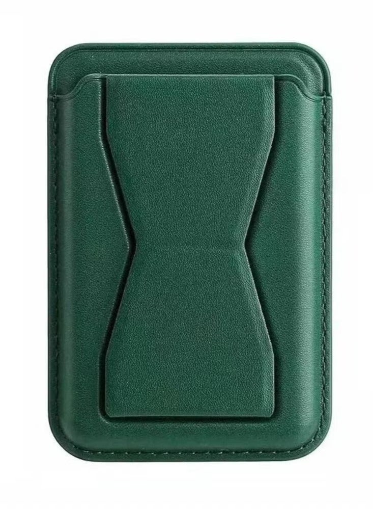 Raxoom MagSafe Card Holder with Stand â€“ Slim Magnetic Wallet for iPhone, Secure Card Storage, Built-In Kickstand, Ultra-Thin PU Leather Design, Strong Magnetic Grip, Travel-Friendly & Stylish - Image 2