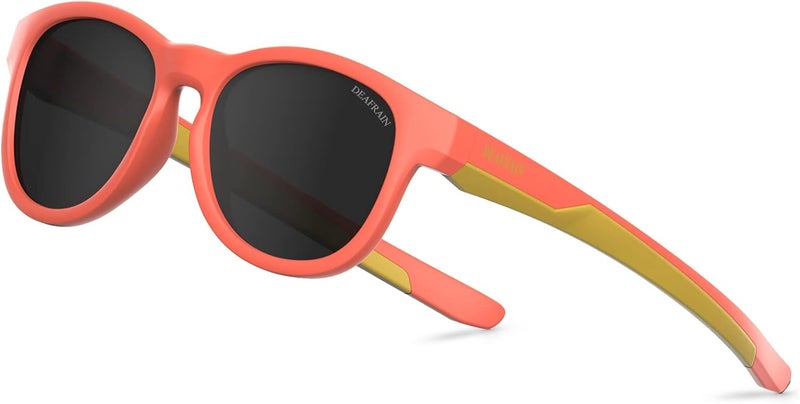 DEAFRAIN Store Kids Polarized Sunglasses for Boys Girls TPEE Flexible Frame Sports Baseball Running Cycling Glasses for Age 5-13 - Image 1