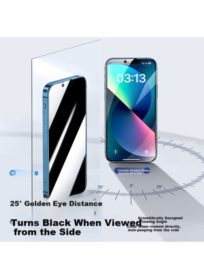 Smartdevil Privacy Tempered Glass Screen Protector For Iphone 14 Plus/13 Pro Max, Anti-spy Anti-dust Anti-shock Anti-fingerprint Full Coverage Protection - Image 2