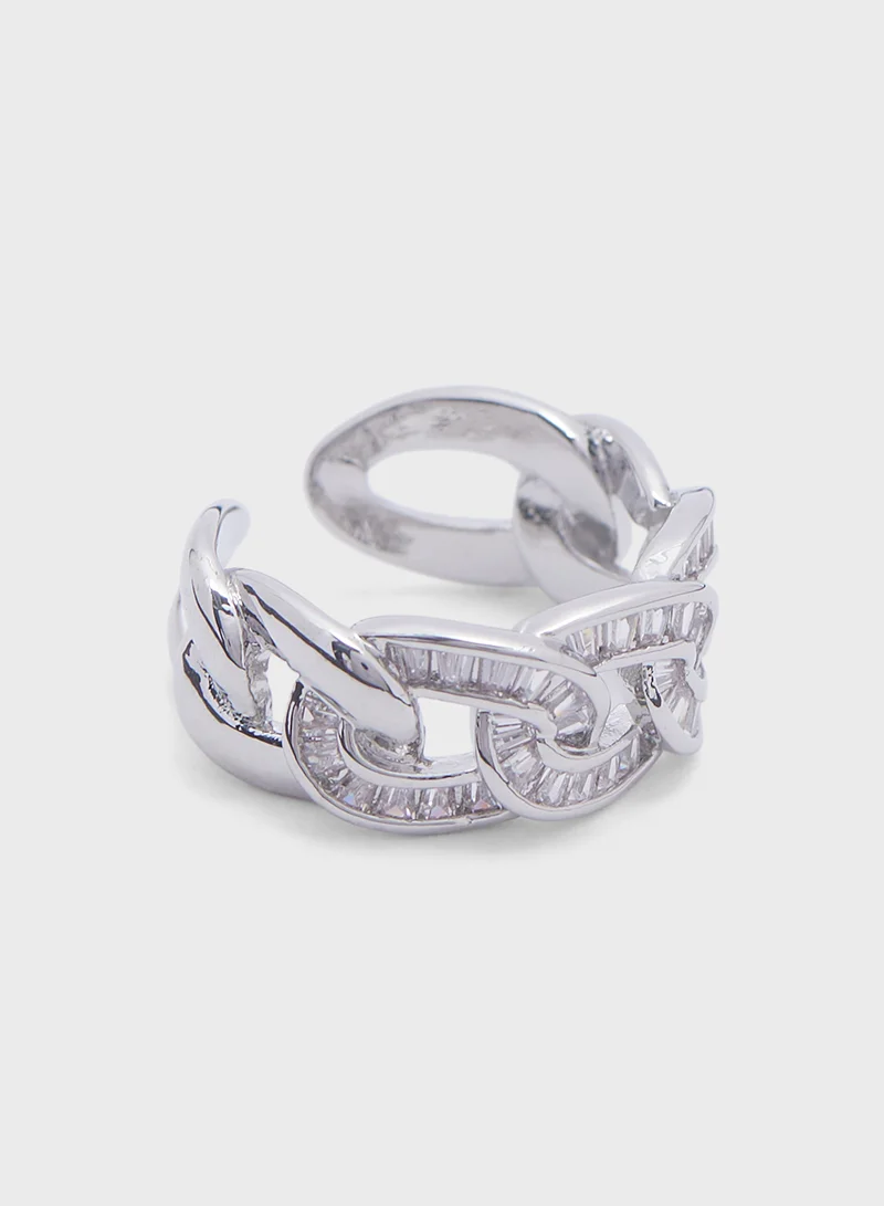 ايلا ليمتد اديشن Chain Diamante Ring