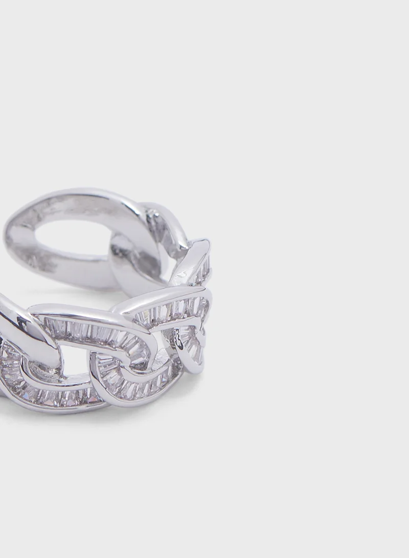 ايلا ليمتد اديشن Chain Diamante Ring